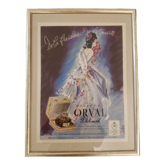 Molinard perfume framed poster