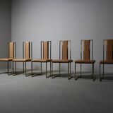 Set of 6 dining chairs by Renato Zevi, Italy 1970s