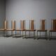6 chaises par Renato Zevi, Italie, années 1970