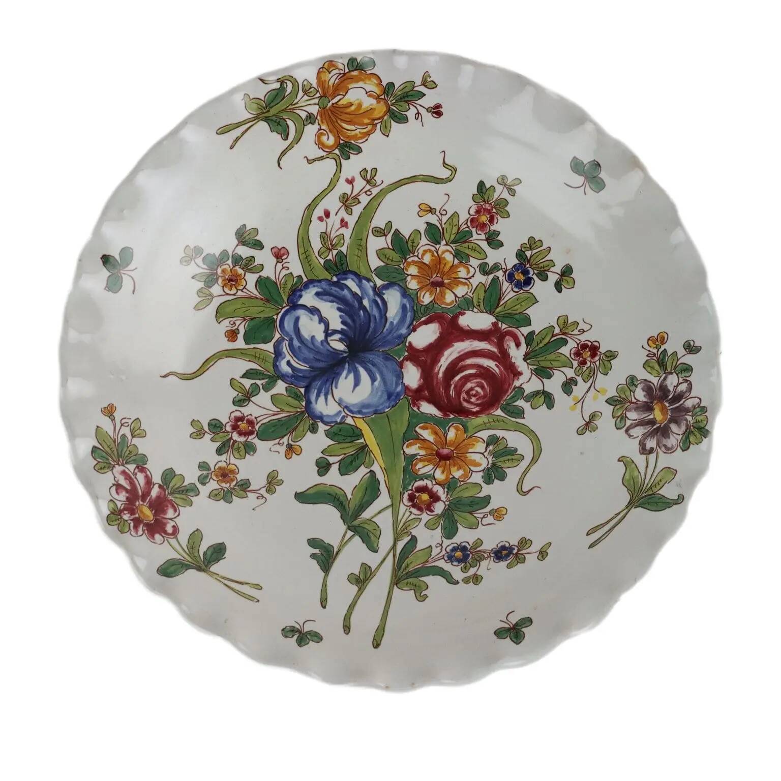 Bol ancien en majolique Man. Boselli Savona Italie XIX Century