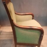 Empire bergère in mahogany veneer