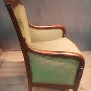Empire bergère in mahogany veneer