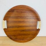 Round top Scandinavian teak 60s