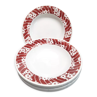 6 Amandinoise soup plates
