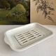 19th century Lunéville opaque ironstone earthenware asparagus dish