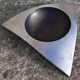 Cast aluminum ashtray or pocket emptier