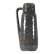 Vintage grey and gold ceramic vase from the 1950s, studio, West Germany.