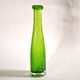 Vintage green bubble glass bottle vase - Biot glassware? – soliflore H27cm