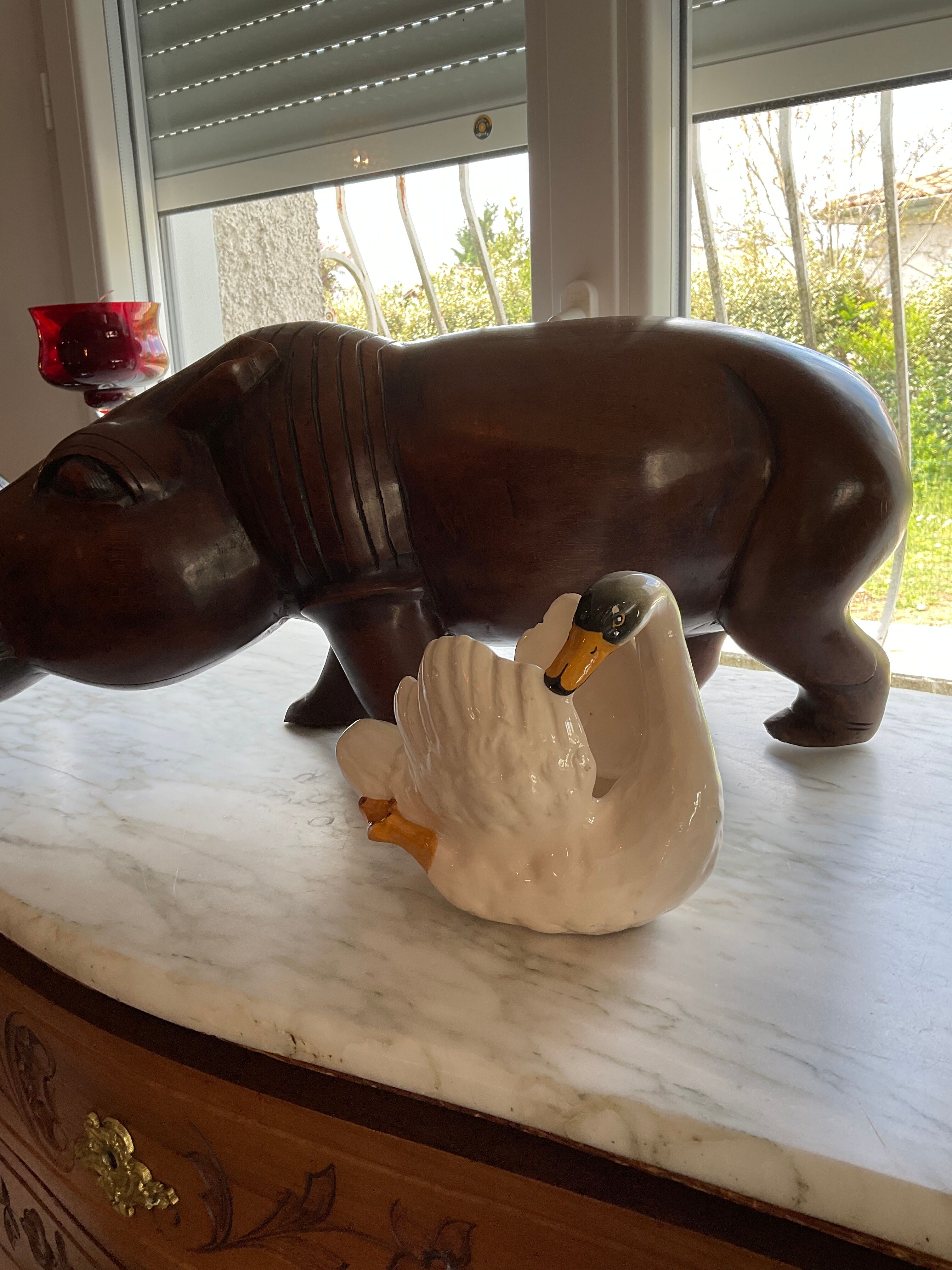 Empty swan pocket. Vallauris. Jérôme Massier .vintage