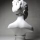 Limoges porcelain biscuit bust C. Tharaud, Louise Brongniard