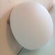 Plafonnier demi lune en opaline blanche vintage années 60/70
