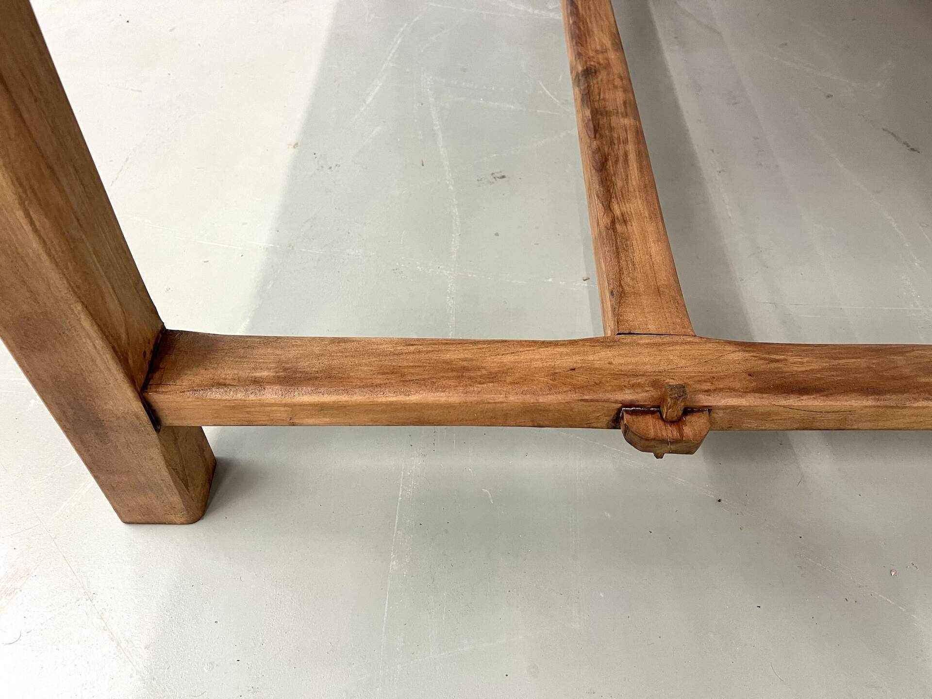 Antique farmhouse table in solid cherry wood