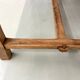 Antique farmhouse table in solid cherry wood