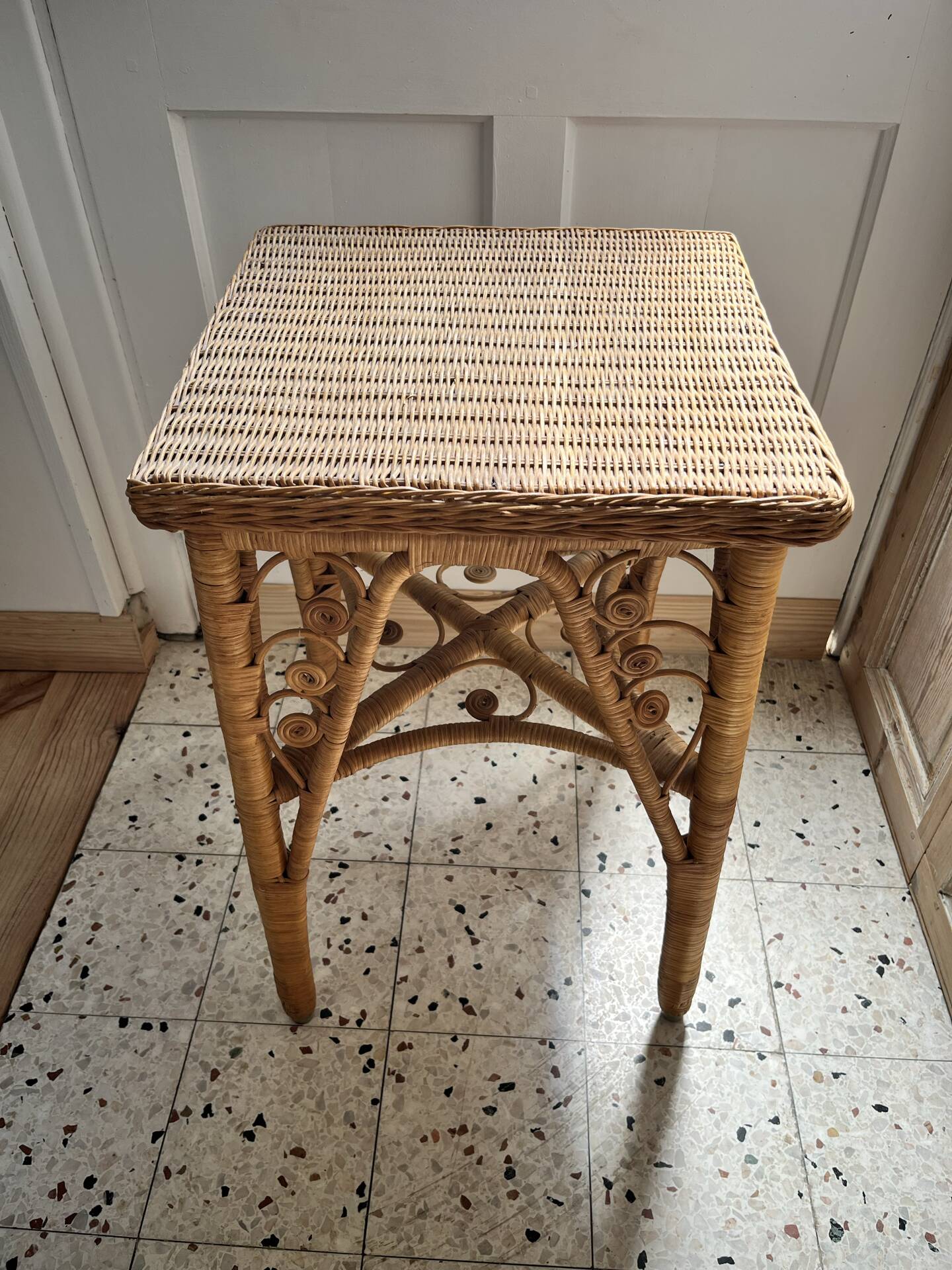 Peacock side table