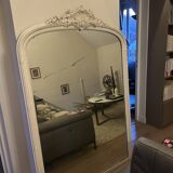 Antique Louis XV style mirror - mercury glass - 175 x 110 cm