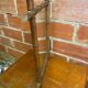 Antique mercury mirror with wooden frame and bamboo style vintage