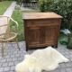 Buffet en bois massif vintage 1940