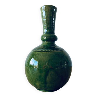 Vase en céramique céramique vert sign Biot