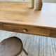 Cherry farmhouse table with spindle legs, 1950s