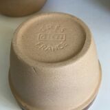 4l sandstone bowl and Gien bowls