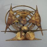 Brutalist Iron Candleholder by Henrik Horst, 1960s