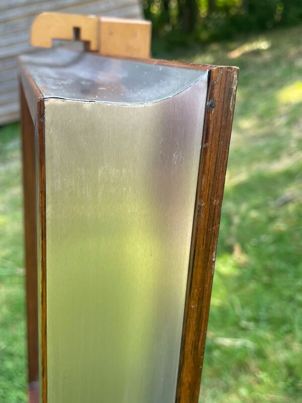 Cadre acier poli et verre année 70 - brevet aquati