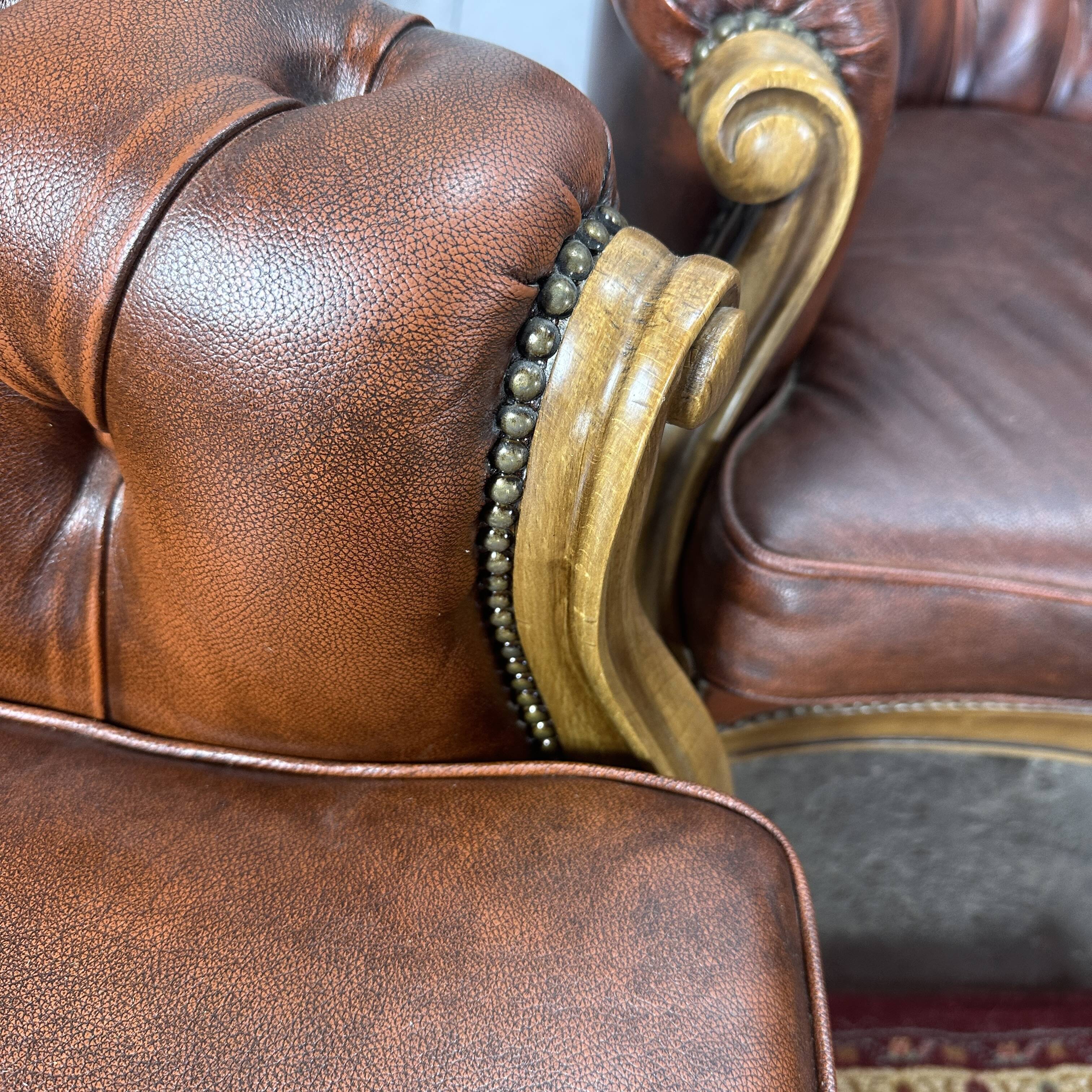 Chesterfield upholstered living room