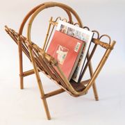 Rattan magazine rack