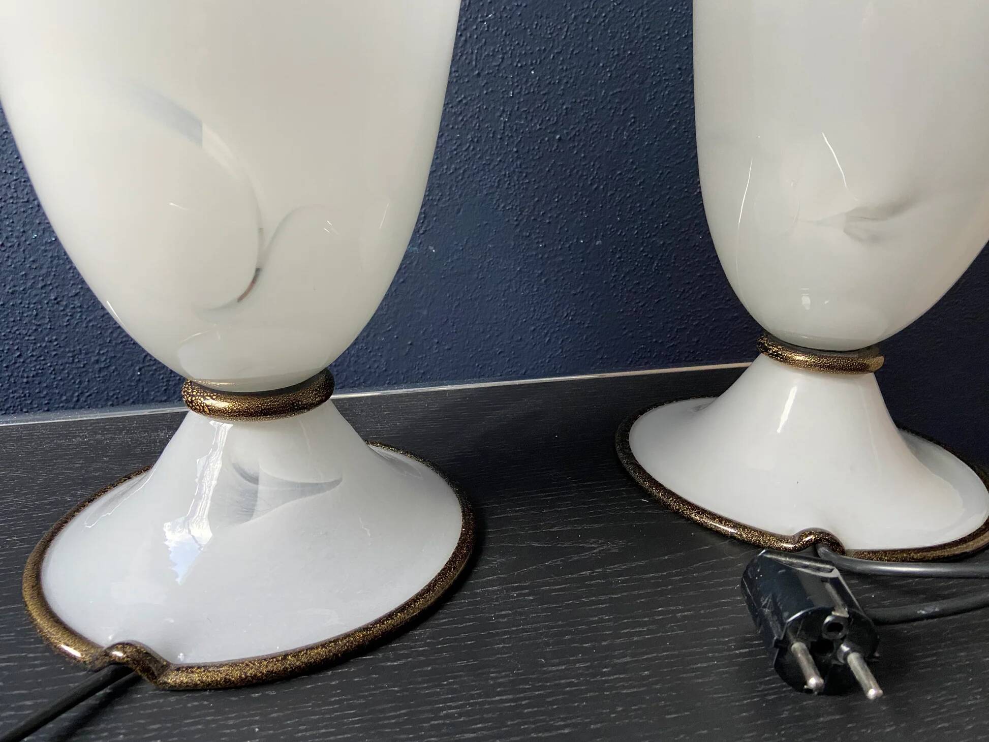 Paire de lampes de table Barovier & Toso Primavera, Italie, années 1970