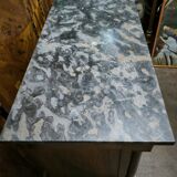 Empire period walnut chest of drawers