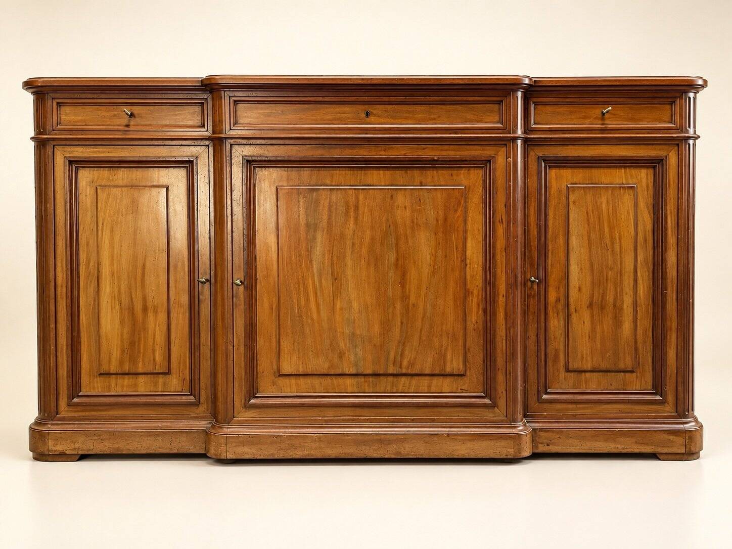 Minister's desk with drawers – Napoleonic III period – Solid walnut