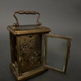 Réveil pendule d'officier voyage cadran émail Raoul Daguzé Nantes