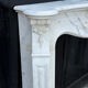 Louis XV style fireplace in Arabescato marble, circa 1980.
