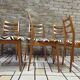 Set of 6 vintage Scandinavian chairs Bähre Mignon furniture 1960