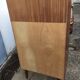 Vintage secretary with wooden compass feet with felling, shop window and closet