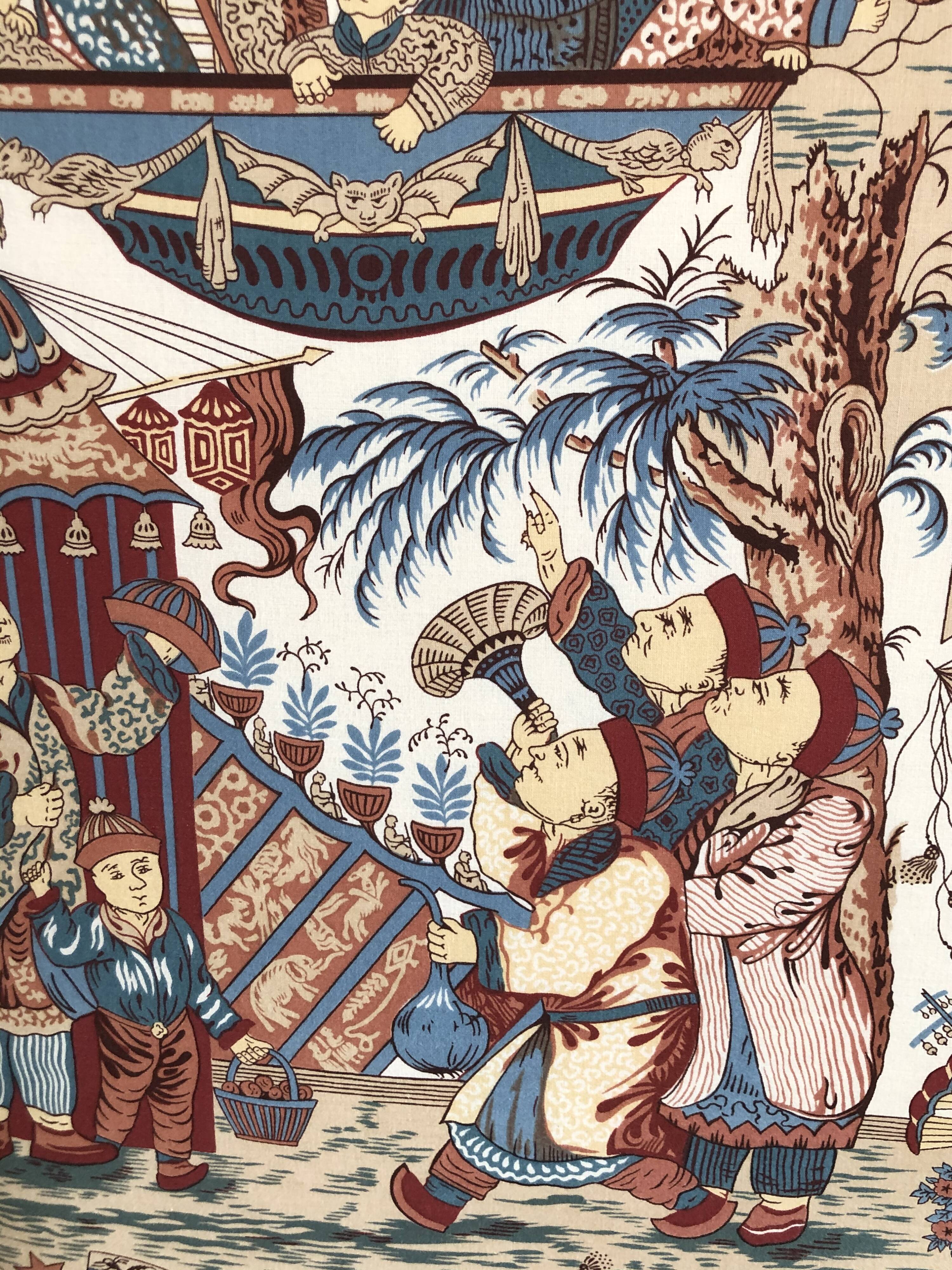 Chinese-decorated headboard