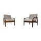 Danish palisander armchairs by Kai Kristiansen