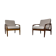 Danish palisander armchairs by Kai Kristiansen