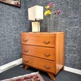 Vintage compass foot chest of drawers