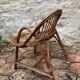 Vintage rattan children's armchair
