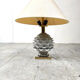 Vintage Italian ceramic artichoke table lamp, 1960s