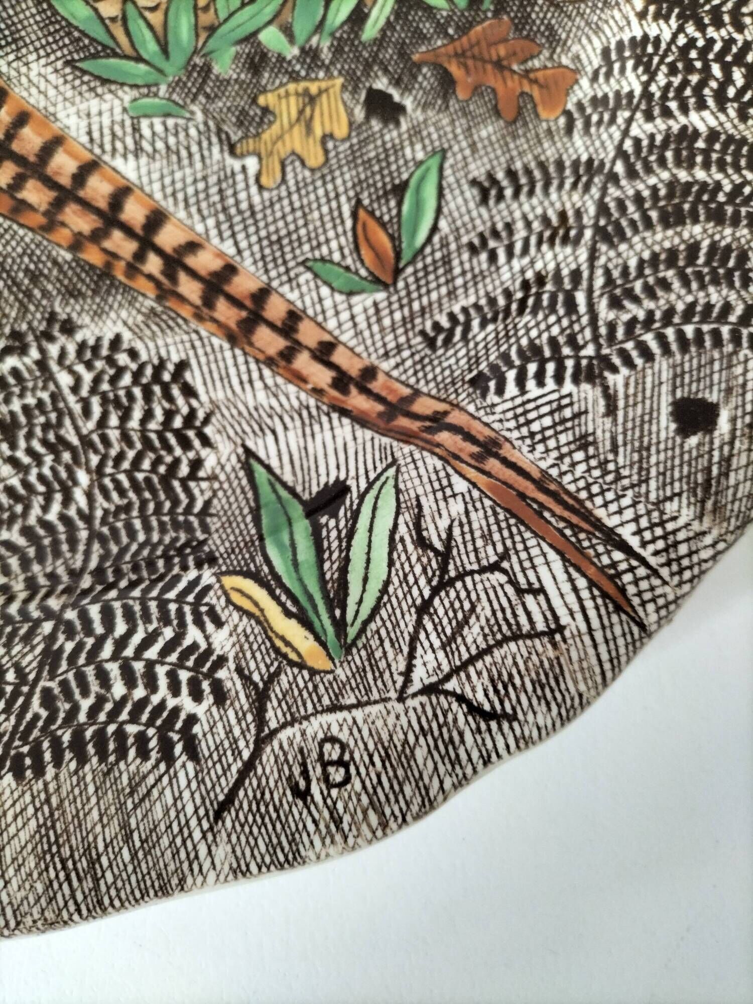 Gien Rambouillet Plate - Jean Bertholle – Hand-painted