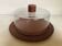 Cheese or cake dome teak plexiglass Scandinavian