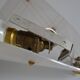 50s Arlus wall light in Perspex and brass