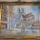 Peinture à l'huile originale de caroline burnett (1877 - 1950)