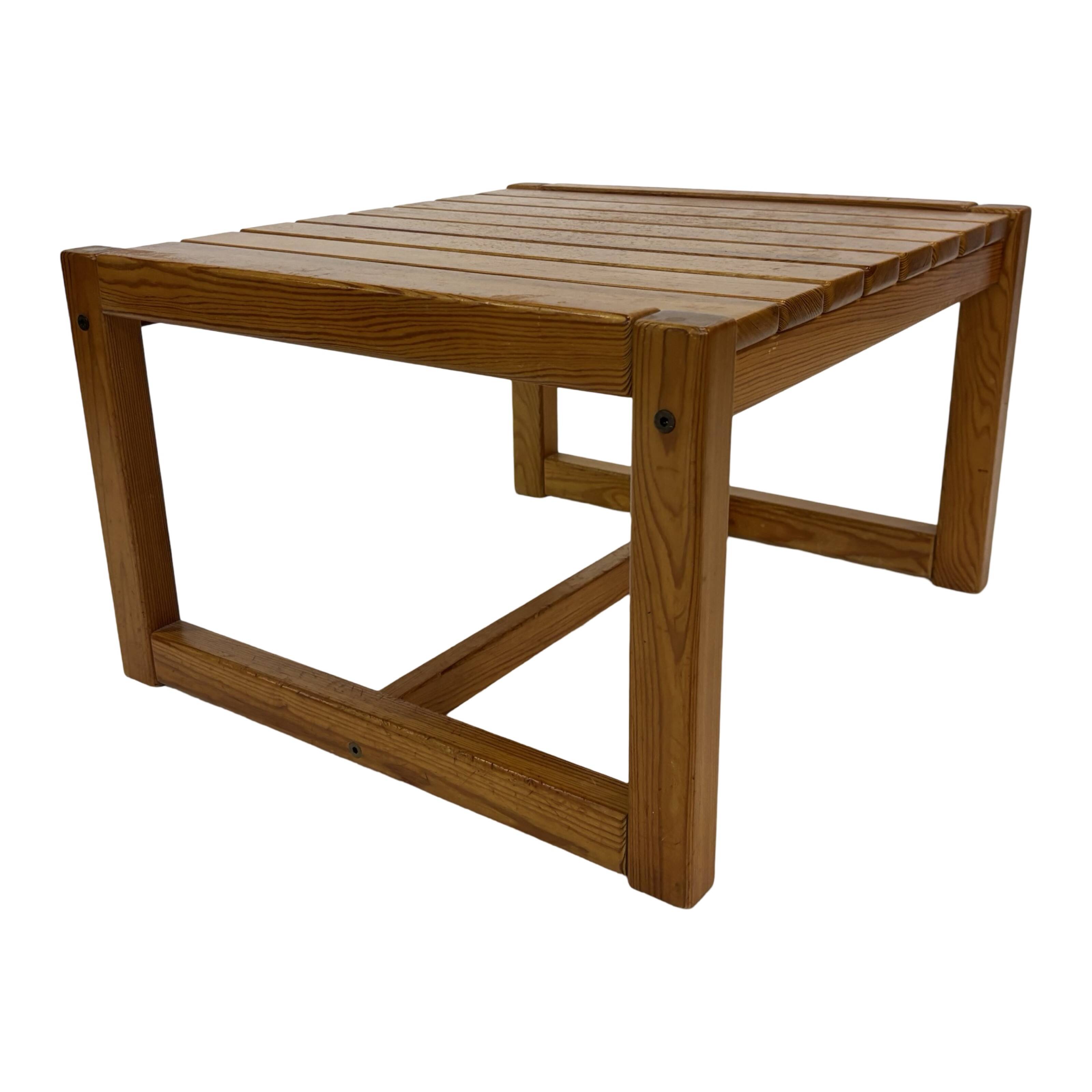 Vintage Wooden Coffee Table Karin Möbring for Ikea 70's Design