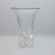 Art Vannes France - Large Sculptural Free-Form Vase - Solid Crystal 1950