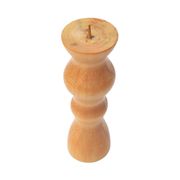 Wooden modernist candlestick, Denmark, 1970s.