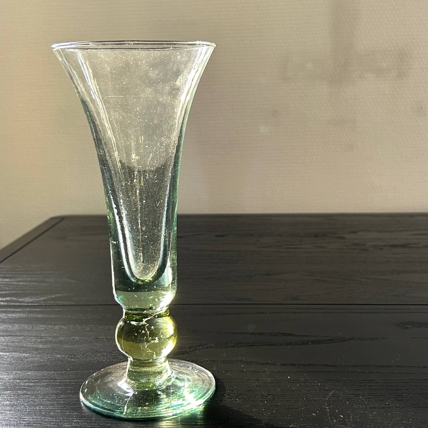 Old thick glass vase