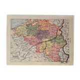 Map of Belgium from 1928